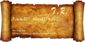 Tankó Renátó névjegykártya